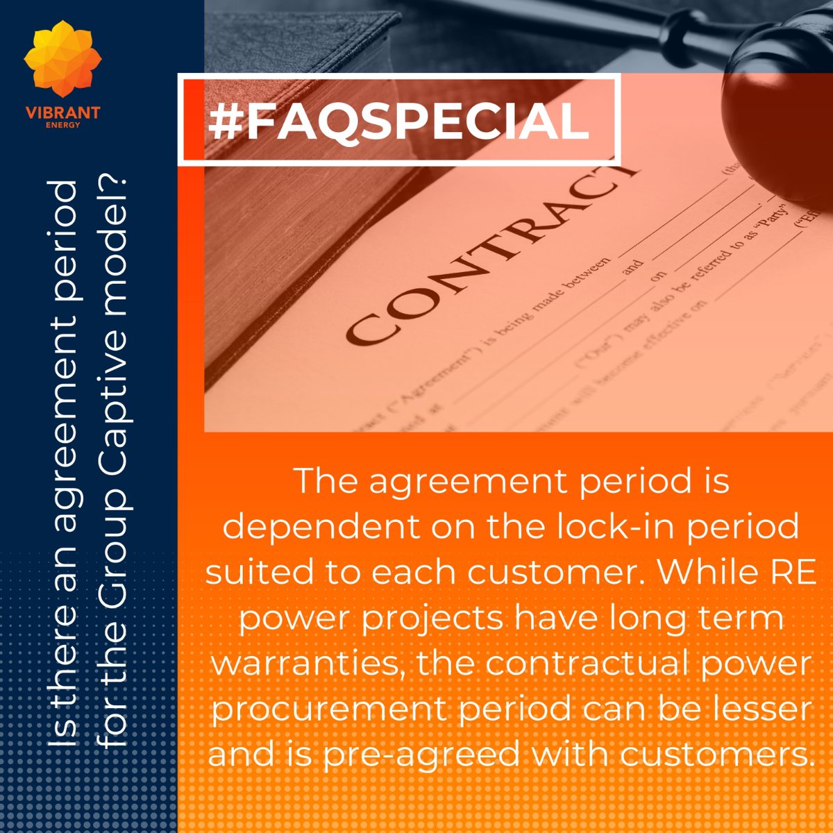 VEHrenewables's tweet photo. If you wish to know more about Group Captive Model, visit the FAQ section on our website that will help you understand this better- https://t.co/n3gUNU7c3l
#FAQ #VEH #vibrantenergy #groupcaptive #solarenergy #agreement #learning https://t.co/ADEHIiAPT1