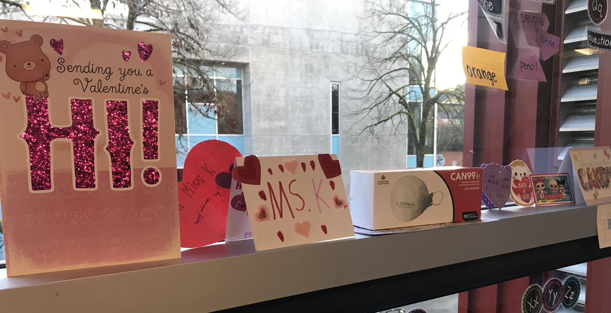 During covid a box of masks is the new dozen roses and I’m totally thankful for this super thoughtful gift from a student today as well as the giggle. ;)  ♥️ #ValentinesDay2022 #grateful #dozenmasks #teachergiftsforthewin