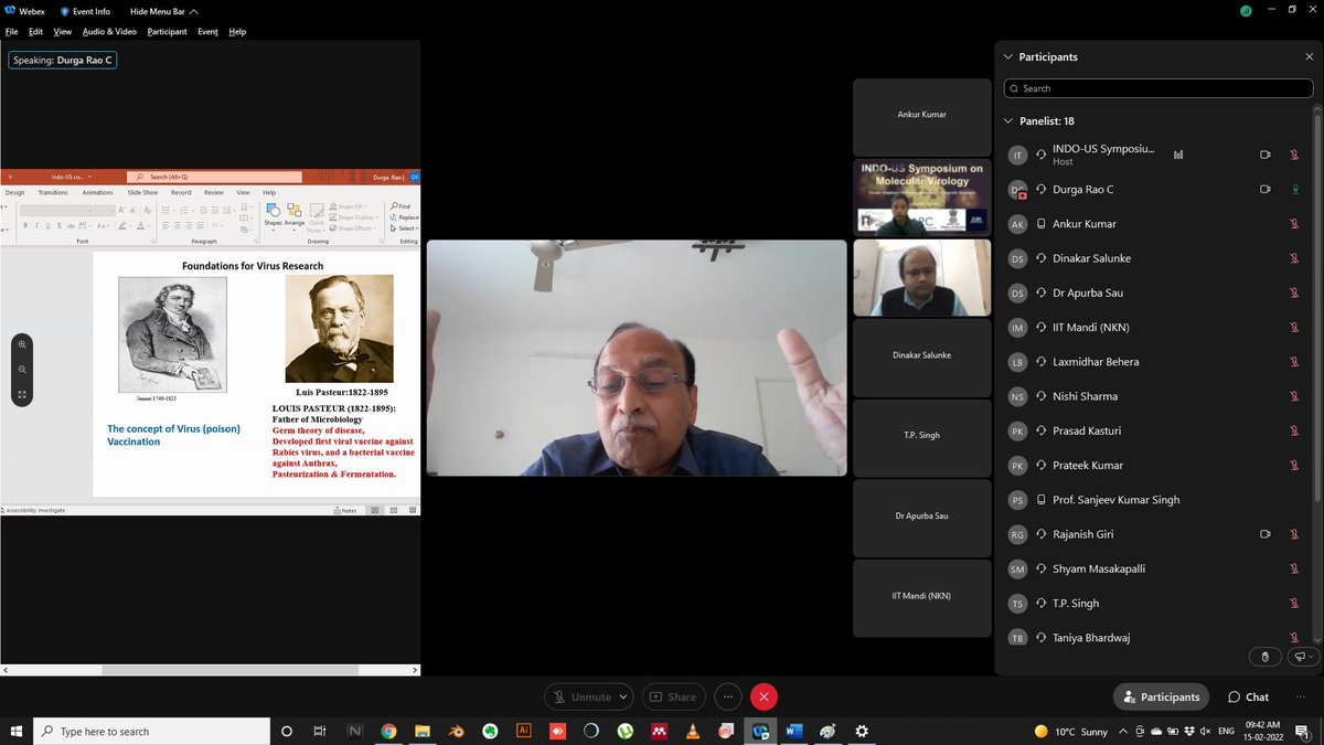 girilab's tweet photo. We have started with the blessings of deity and the wonderful addresses of inaugural session. Now we are having plenary sessions by Prof. Vladimir uversky and Prof. T.P. Singh.
#INDO_US_Symposium_Virology https://t.co/xR7HRyaw4V