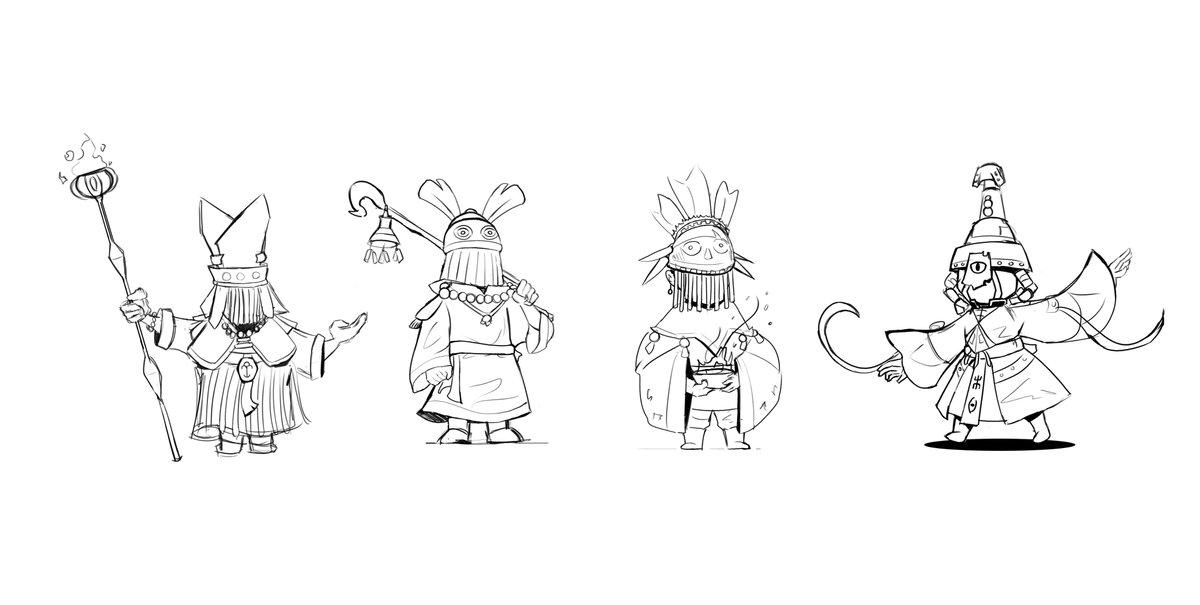 some shaman sketches really like the last one so cute 

#sketches  #drawing  #ArtistOnTwitter  #artwork
#art #conceptart #conceptdrawing #artist