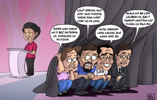 MrWinwineklabu's tweet photo. The reason why they skip the SMNI debate is because one of the questions is this. 
1.Are the NPA's friends or enemies? 

Pacman had only one reason why he didn’t want to attend. He was ashamed of Quibuloy because he lost his libel case.

Bongbong Marcos lang Sakalam and Ka leody. https://t.co/HzTP2x2mFM