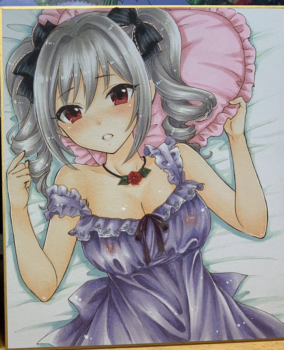 過去に描いた色紙作品を載せておきますね・・・! 