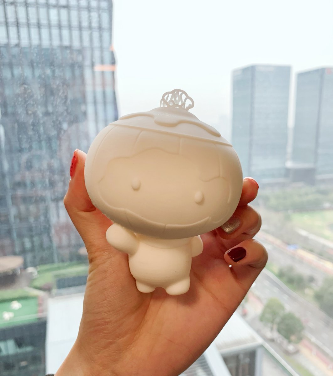 Foodprinter's tweet photo. Wiiboox LCD 3D Printer printed Shuey Rhon Rhon with white resin, which has the meaning of harvest, festivity, warmth and light, sharing the joy of the Olympic Games and moving forward with the slogan of "Together for a Shared Future".
.
#wiiboox #3dprinting #3DModel #lcdprinter https://t.co/rGrwpGjvWs