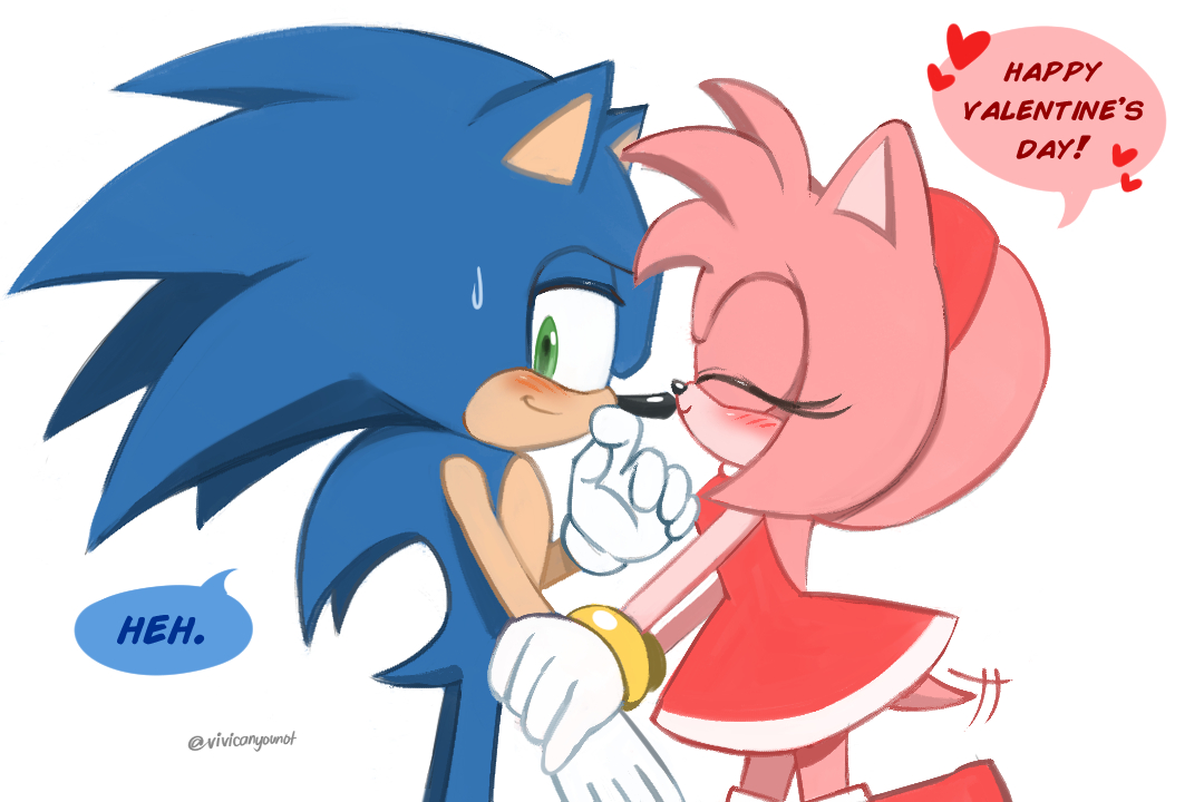 Ben The Cancer (COMMS OPEN!!!!!!!!) on X: sonamy for da valentine