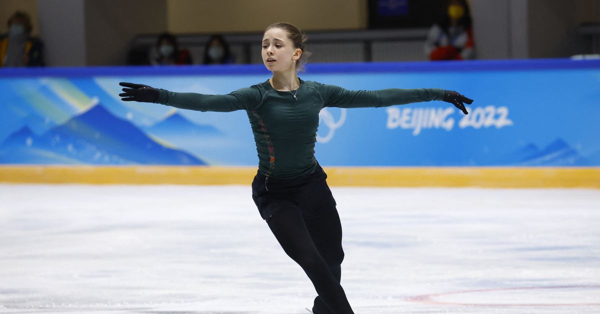 Reuters's tweet photo. Valieva argued positive drug test was mix-up with her grandfather's heart medication - IOC https://t.co/hjiUj8qRNg https://t.co/3WeR9AhuDm