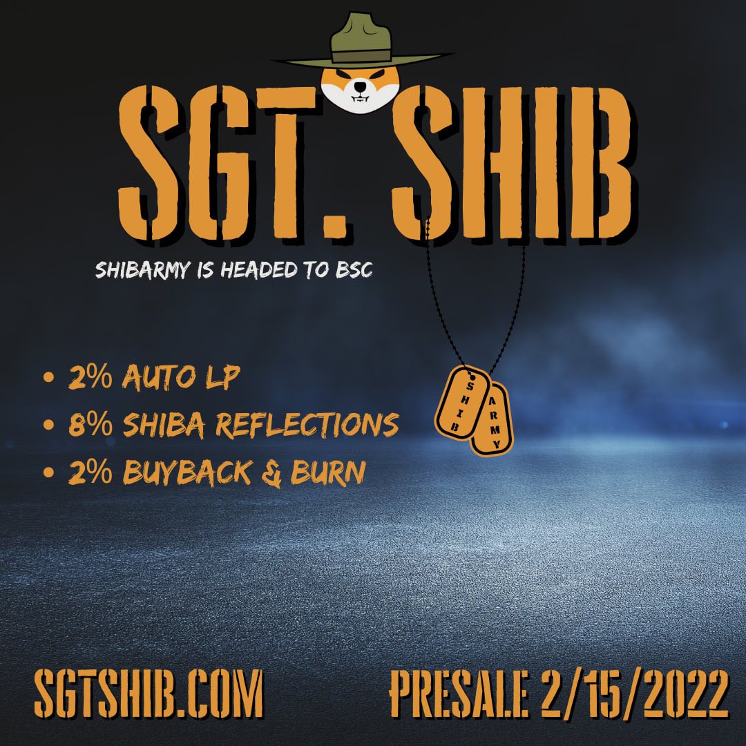 Less than 9 Hours till #SGTSHIB 🚀🚀

Join the official Telegrams for up to date info!

t.me/sgtshib

t.me/defenderofdoge