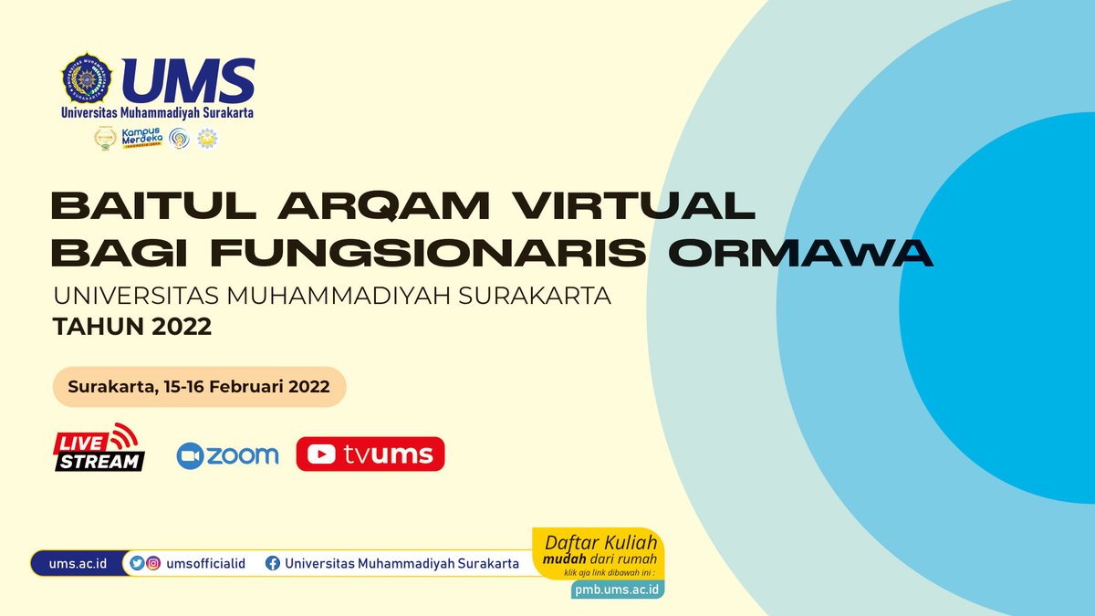 umsofficialid's tweet photo. Sedang berlangsung Baitul Arqam Virtual bagi Fungsionaris Ormawa : https://t.co/wDxW2UYNVQ https://t.co/pBVbrajCdo