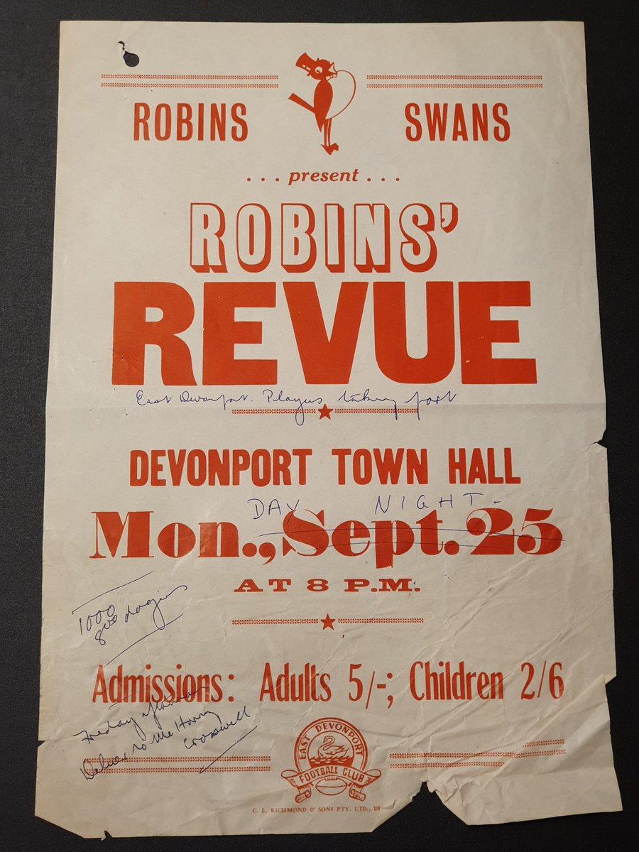 BassStraitMC's tweet photo. Today we continue with the wonderful #RichmondCollection. We love a proof that shows the human connection to an event! We don't know what year this Robins' Revue happened at the East Devonport Football Club - do you?
#localhistory #devonporttas #eastdevonporttas https://t.co/m7L0IAUTbY