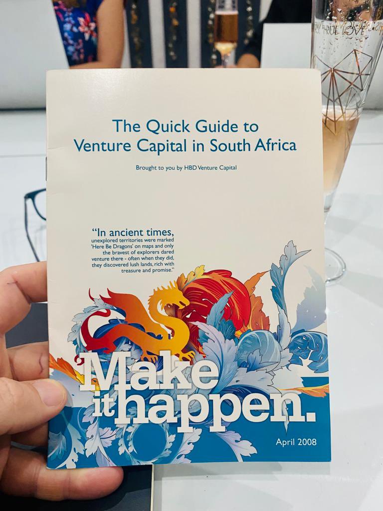 Found this gem from 2008 when @juliafourie, Eben &amp; I developed “The Quick Guide to Venture Capital in South Africa” at HBD. Back then it was pretty much only us, <a href="/Invenfin/">Invenfin</a>, <a href="/4DiCapital/">4Di Capital</a> starting &amp; HP Ventures. Great that if we had to publish one today it would be ‘Not so Quick’…