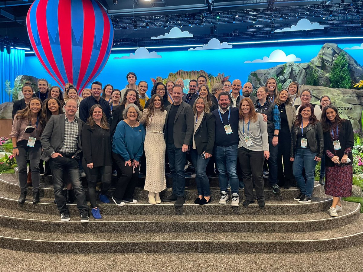 We did it! 5K+ <a href="/salesforce/">Salesforce</a> employees together safely in person in New York for our company kickoff. Can’t wait to bring in person connection at scale to our customers this year. #TestingFTW 

So blessed, honored, humbled, proud to work with this incredible team.  

Thank you 🙏🏼