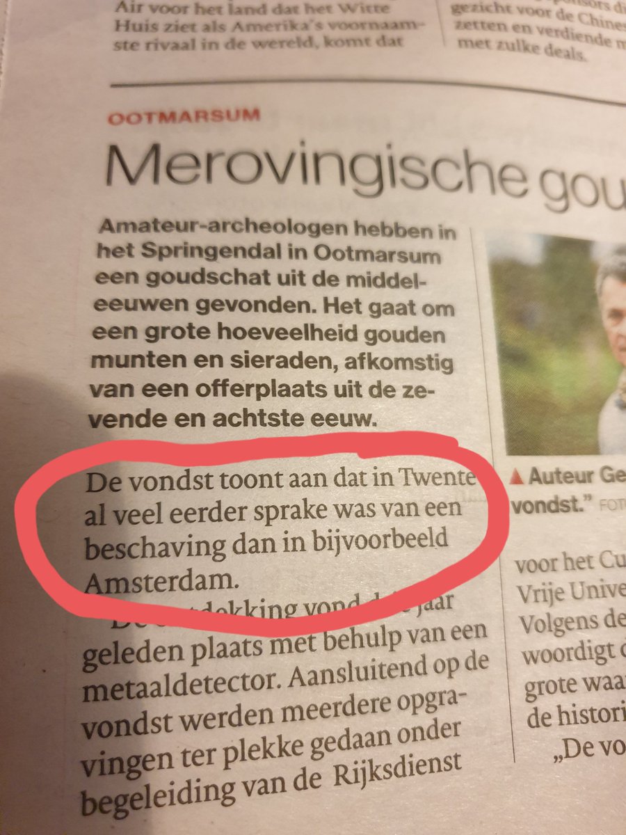 Dit is geen nieuws, dat is nog steeds zo #beschaving #twente #amsterdam