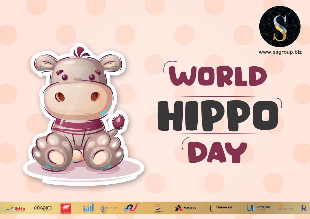 SSGroupCompany1's tweet photo. #WorldHippoDay
Today is National Hippo Day—and a great time to remind ourselves what makes these beasts so beautiful.
The Greeks named hippos “water horses,” but their closest relatives are probably whales, pigs or dolphins.
#SSGroup #HippoDay #SaveHippos #HippoLove https://t.co/gdnFnuRdgz
