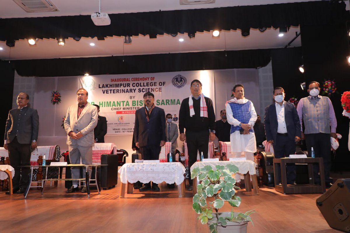 himantabiswa's tweet photo. Happy to inaugurate the permanent Joyhing campus of Lakhimpur College of Veterinary Science. 
I am confident that the college, which has already made a name for itself by producing quality human resources, will further contribute to the State’s veterinary sector. https://t.co/XgrsMK40Wg