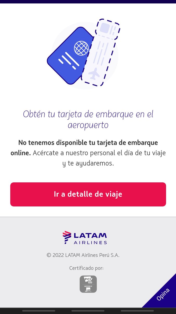 EspMesJose's tweet photo. @LATAM_PER  tengo un vuelo para el miércoles a las 7 am (a menos de 48h) y de los cinco pasajes comprados solo tengo acceso a dos tarjetas de embarques. Consulté por wspp, me manda unos links y me termina aparenciendo esto. Ayuda!! https://t.co/PmUpZhUcH7