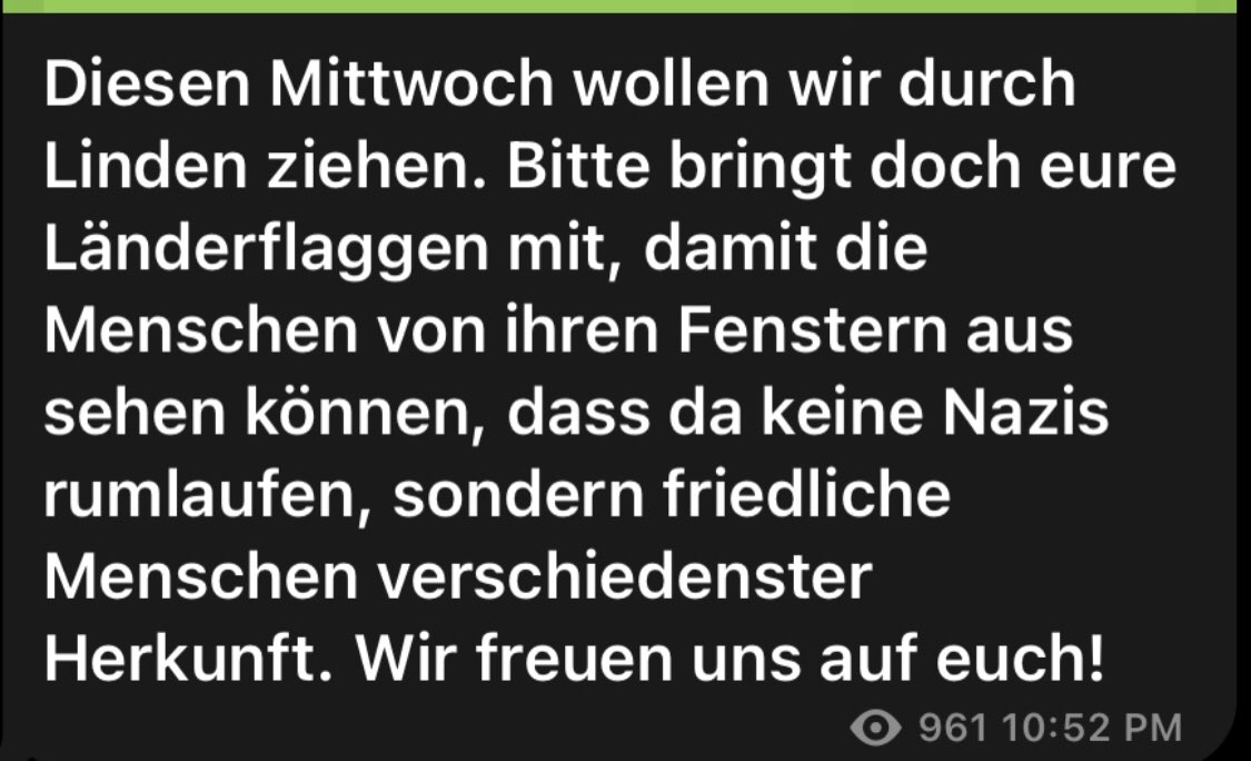 finnandorra's tweet photo. Für Morgen Abend haben Verschwörungsideolog*innen angekündigt durch den alternativen Stadtteil Linden zu laufen. Was das zu bedeuten hat und womit zu rechnen ist im Thread: 

#h1602 https://t.co/xiQclcEdIB