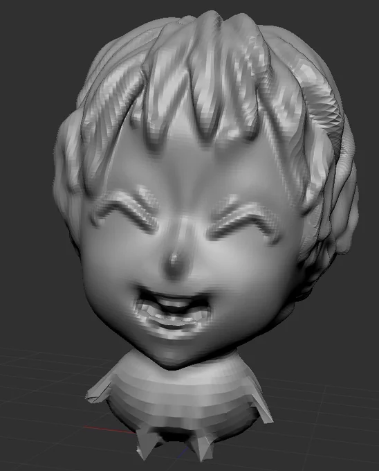 ZBrush練習中です
なぜかガビガビになる所と
そうじゃないとこができる 