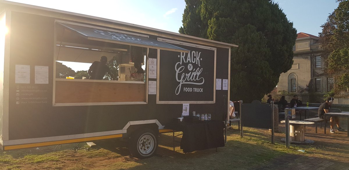 And this is where you'll find us Monday to Friday 07h00 to 15h30. Burgers, Boeries, Sandwiches, Coffee, Drinks and Snacks! Jameson Steps Upper Campus!