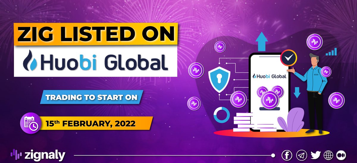 ZIGChain's tweet image. 🚨 LISTING ANNOUNCEMENT🚨

You didn’t see this coming, did you? 😉😍

#ZIG gets listed on the World's leading Crypto exchange @HuobiGlobal today, 15 Feb 2022 💪💪

Trading time to be confirmed soon! ⏰

Details here: huobi.com/support/en-us/…