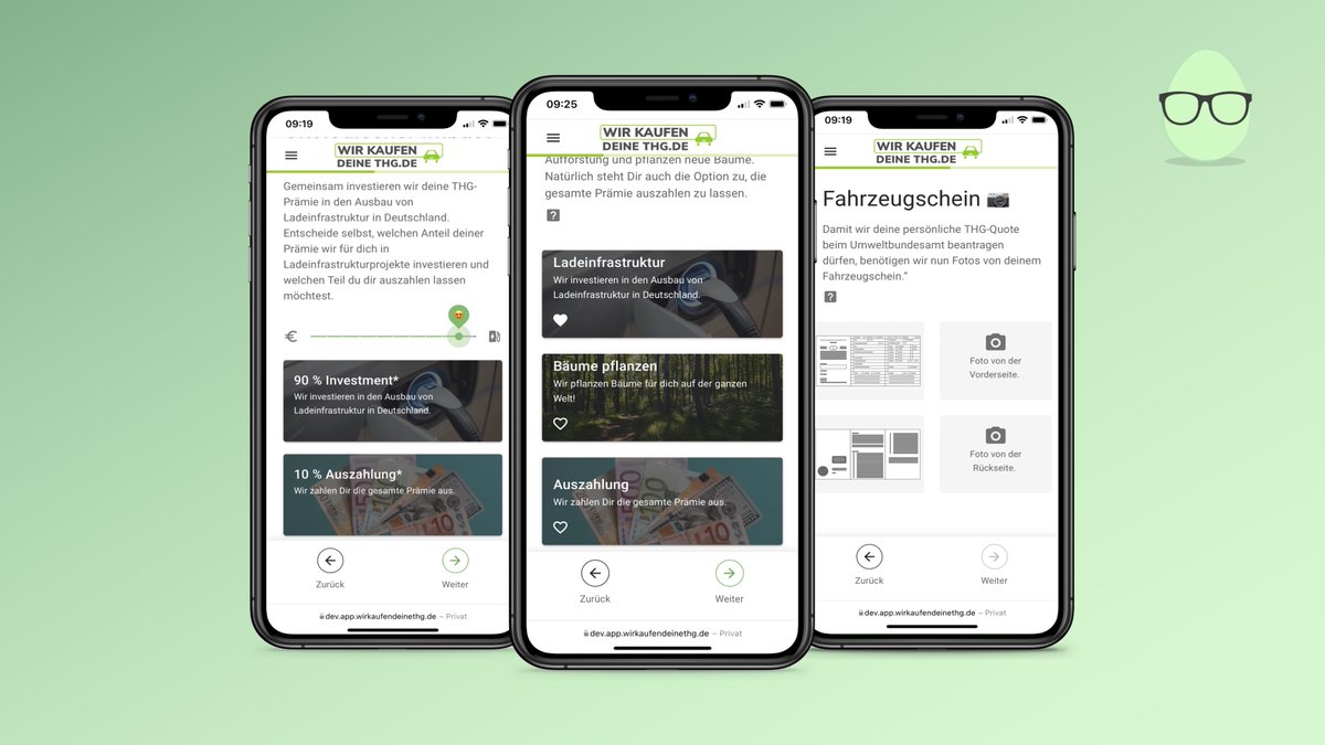 Wir haben für <a href="/wkdthg/">wirkaufendeinethg</a> eine White Label Plattform für die nachhaltige THG-Quotenvermarktung entwickelt. 

Wir freuen uns auf das weitere gemeinsame Projekt.

Einfach. Nachhaltig.
#software #Nachhaltigkeit #THG #thgquote #Elektroauto #Elektromobilitaet