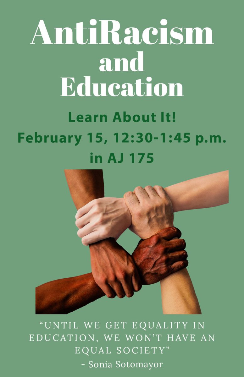 Ball State Students, Faculty, and Staff: Join the Student Antiracism and Intersectionality Advisory Council (SAIAC) and AFAM 150 Students Today (2/15) in AJ 175, 12:30-1:45!