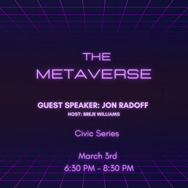 Announcing our first event of 2022! March 3: Join our explainer about the Metaverse 👾 What is it? How might it change our lives? Hosted by our Boston Civic Series Fellow, Breje Williams.  mailchi.mp/civicseries/20…