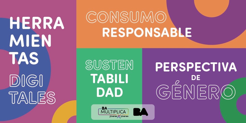 BAJoven's tweet photo. 💥¡Vuelve #BAMultiplica!
Capacitate en👇
📲Herramientas digitales.
✊Género en el ámbito laboral.
♻️Sustentabilidad.
🚬Consumo responsable.
🗓️8 semanas
👨💻100% online
❗️Requisitos
👫Tener entre 18 y 35 años
📍Ser argentino o residente
Para inscribirte 👉https://t.co/pUrHoPJl7P https://t.co/H2OwKWnZmj