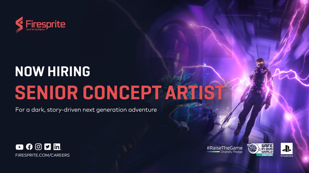 FirespriteGames's tweet image. 📣 We&apos;re hiring!

We&apos;re looking for a Senior Concept Artist to join our team on a dark, narrative adventure project with genre-defining goals! 🔥 

Find out more and apply:
➡️ bit.ly/34sCA1H

#GameJobs #GameDevJobs
