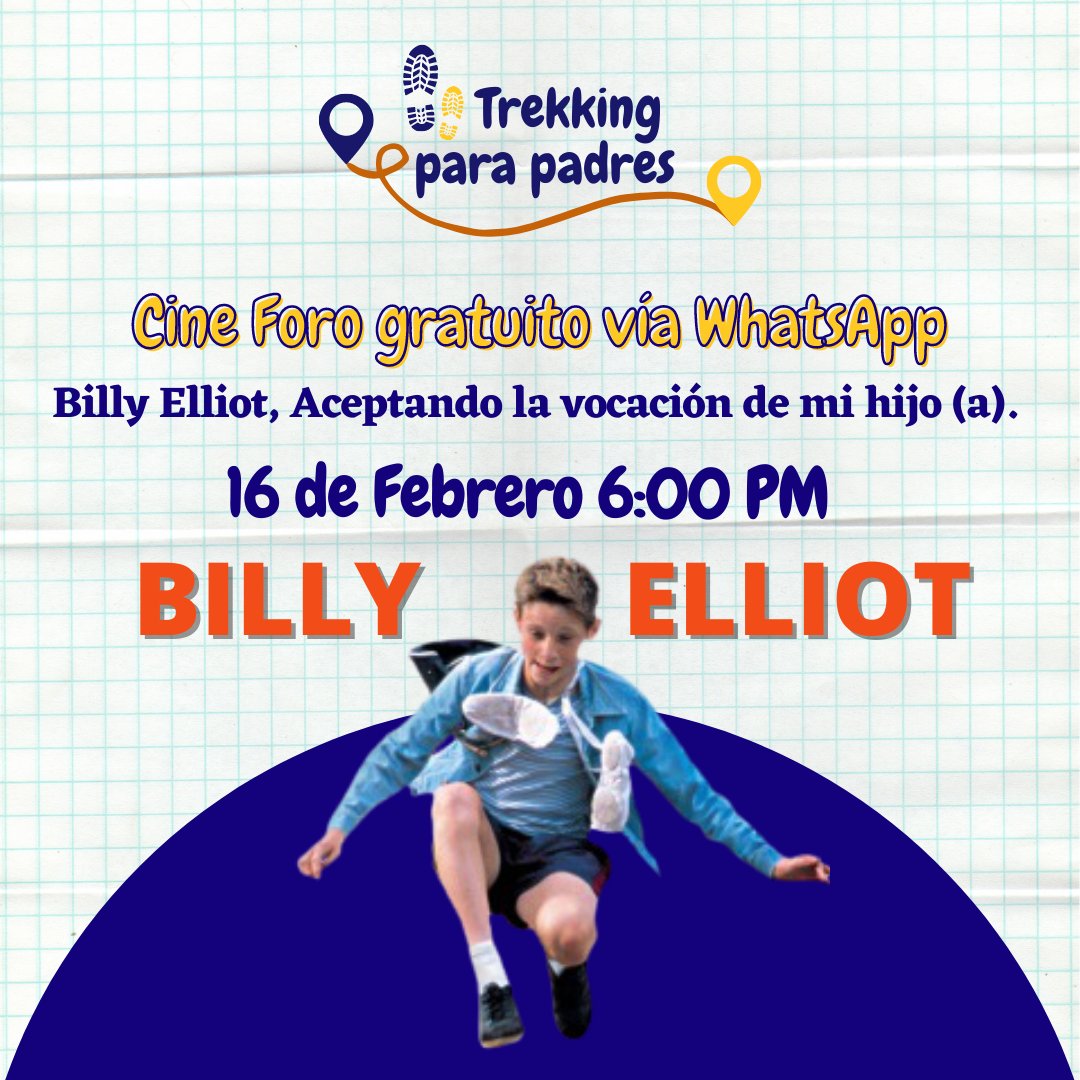CampVocacional's tweet photo. Desde Campamento Vocacional invitamos a todos los padres y representantes al Cine Foro Gratuito vía WhatsApp. Billy Eliot: Aceptando la vocación de mi hijo (a).
 https://t.co/smsHEsRsRZ https://t.co/Jma4vtKcTT