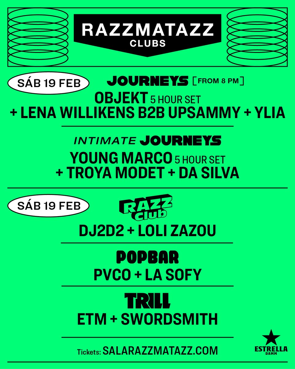 ¡Esta semana en Razzmatazz Clubs!❤️‍🔥
salarazzmatazz.com/clubs