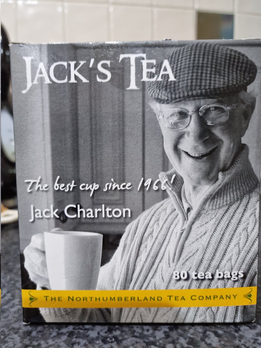 NicholasDAngus's tweet photo. This was the other significant purchase when we were in Whitley Bay for @bay_tales . Been drinking it all morning. And I have a personal connection... Jack once spilt tea on me #boysof66 #tea https://t.co/Gt6pkNR3or