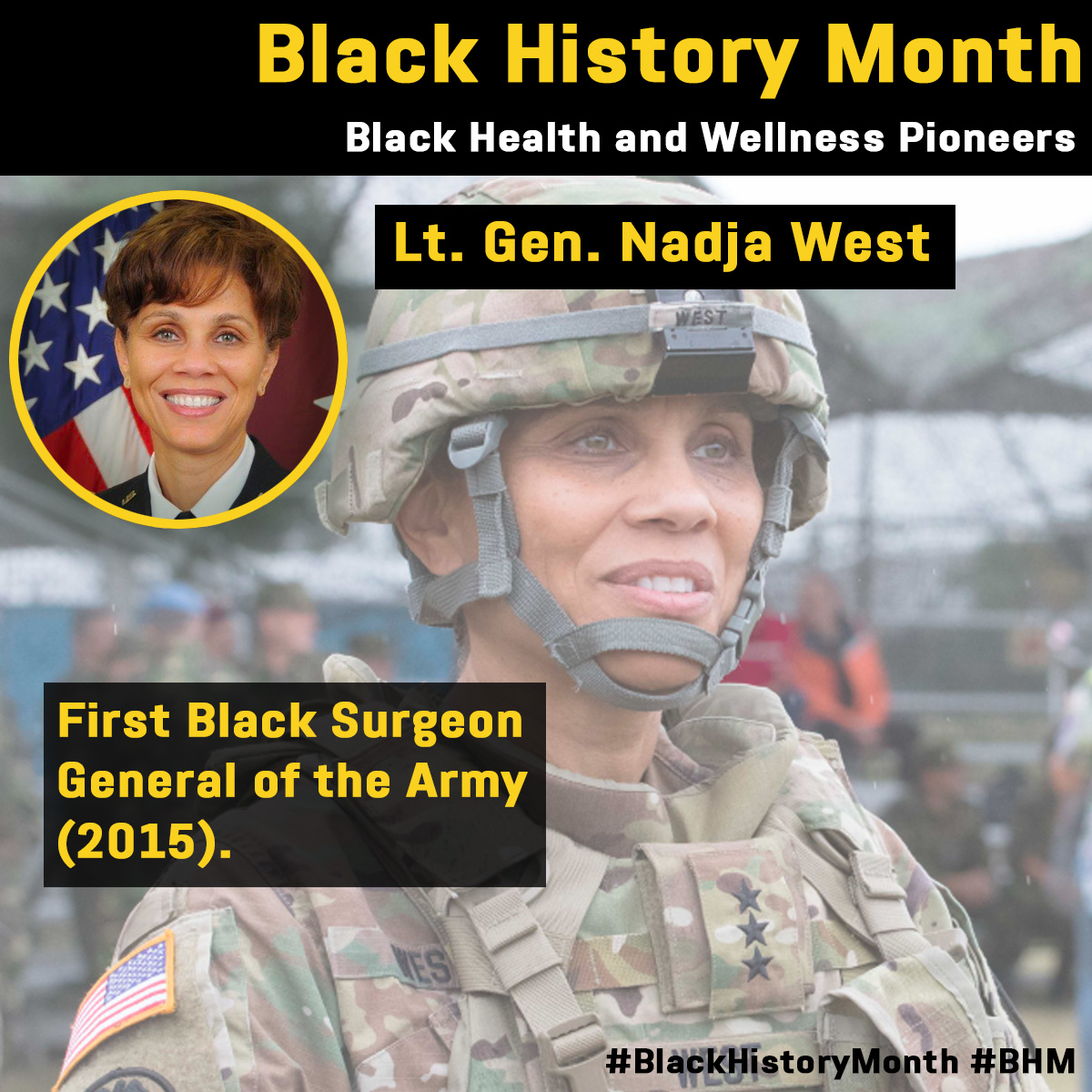 CPEGround's tweet photo. #TuesdayThoughts – This year's #BlackHistoryMonth observance theme is "Black Health and Wellness." #DYK about these three female trailblazers in the field of U.S. Army healthcare? #BHM #historicfirsts  

[📷: @USArmy Photos] https://t.co/Tw4d8ryTig
