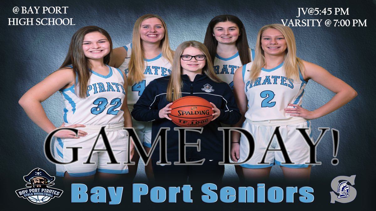 BPgirlsBball's tweet photo. It’s Game Day &amp; Senior Night!  Today we recognize @J_Szelagowski @maggieluedke @KaitlynFischer0 @SimpkinsErin @HuhtalaMeg, JV tip is @ 5:45 pm followed by Varsity @ 7:00 pm. Come out and cheer on the girls as we take on @GBSWGirlsBBall in a FRCC matchup. #gopirates #goseniors https://t.co/tpYS07c8gT