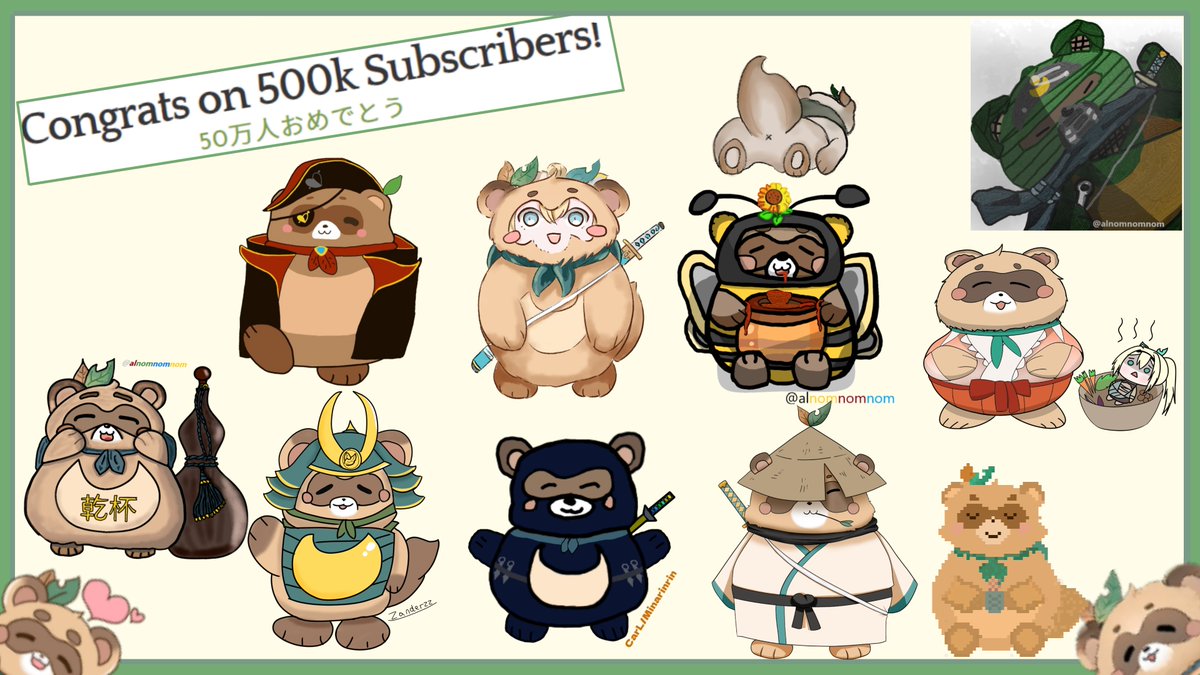 As congratulations for reaching 500,000 subscribers the EN Kazama-tai drew many Pokobee pictures for Iroha, we hope you enjoy them!
 #いろはにも絵を