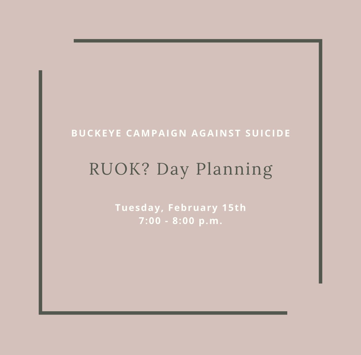 Buckeye Campaign Against Suicide (BCAS) tweet media
