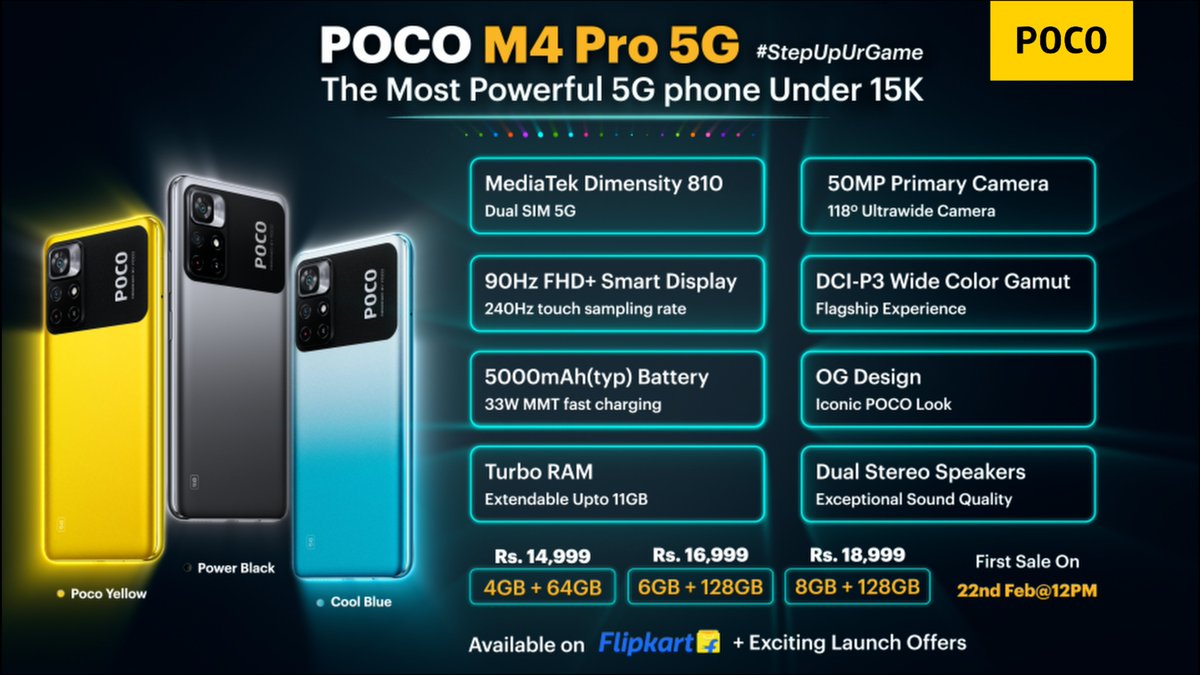 GiriSonnaSeri's tweet photo. Poco M4 looks like an interesting option under 15k. Do you need a review of it? #GSSTech https://t.co/IDSgaWZ3QG