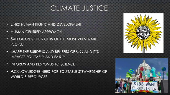 ScHARRpubhealth's tweet photo. Alumni @TweetAtCharles came back to share his knowledge on climate change and health with #MPH students, including his recent experiences of #COP26 as a representative of The Bahamas - thank you Charles! https://t.co/bZOg86vSuF
