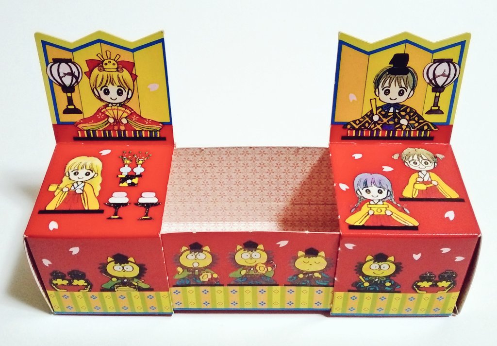 姫ちゃんおひなさまBOX」組み立ててみたよ🎎 #姫ちゃんのリボン #水沢