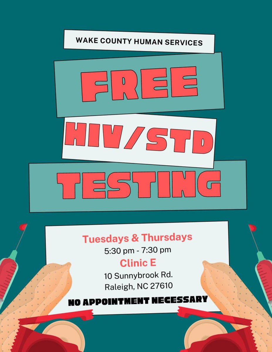 If you looked for love in all the wrong places last night we have free confidence testing or call 919 250 4410 for an appointment during business hours