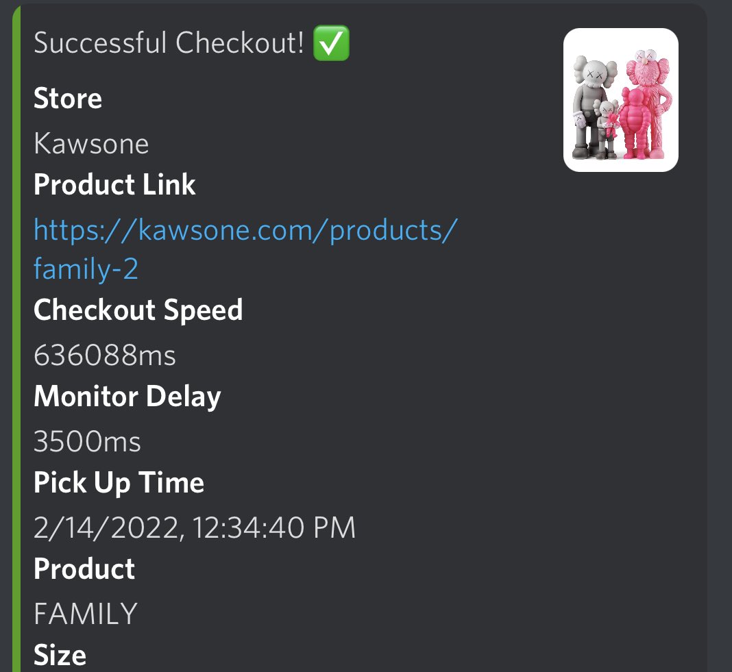 obtain_llc's tweet image. Kaws Family #obtained 

@MEKRobotics bot
@sugarproxies isp
@TheBreezeSupply server
@TychoAIO profile exporter
@gshop_io mails