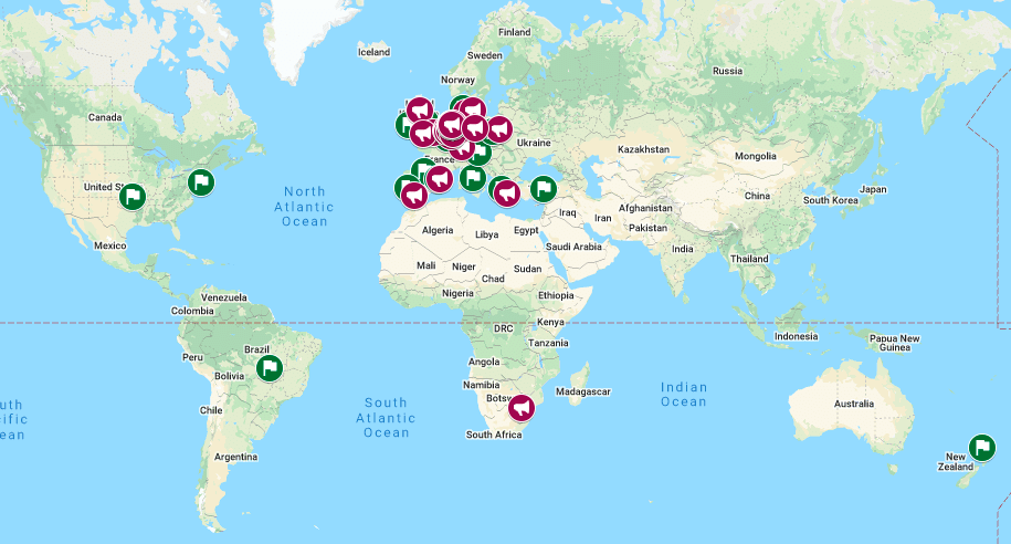 Actions notified so far for the international day of action against racism and fascism, 19 March 2022.
#WorldAgainstRacism #19M #M19 
#NoPasarán #RefugeesWelcome #BlackLivesMatter

worldagainstracism.org/march-2022/map…