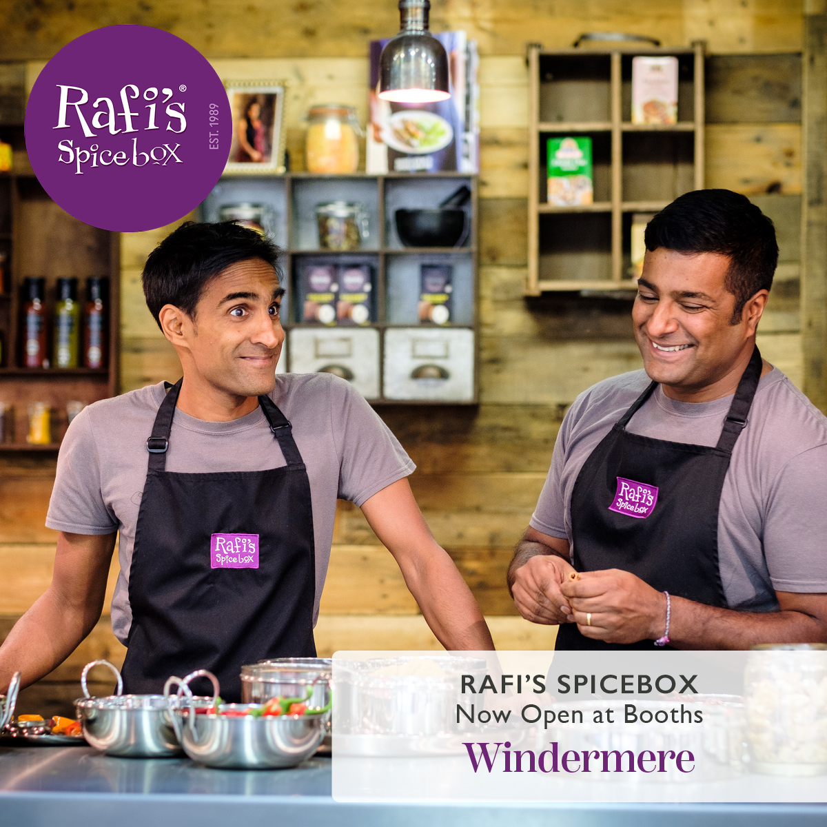 BoothsCountry's tweet photo. NEW! Rafi's Spicebox is now open at your Booths Windermere store 🙌

Creating bespoke handmade curry blends to help you craft authentic Indian dishes at home.

Opening times:
Monday–Saturday: 10am–7pm
Sunday: 10am–4pm

@rafisspicebox https://t.co/uNhUOHkm4L