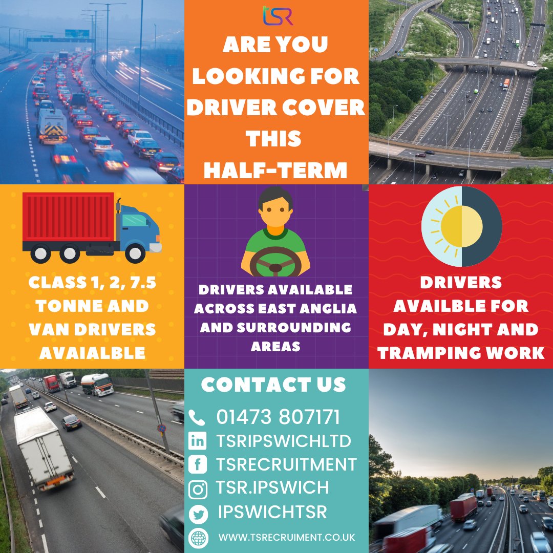 IpswichTsr's tweet photo. Are you looking for driver cover over the February half-term next week?

Drivers available to cover Day, Night and Tramping work

Drivers available as soon as tonight

For more information please call 01473807171 

TSR Ipswich

The People For Your Future

#suffolkjobs #hgvdrivers https://t.co/6okKZBB8n8