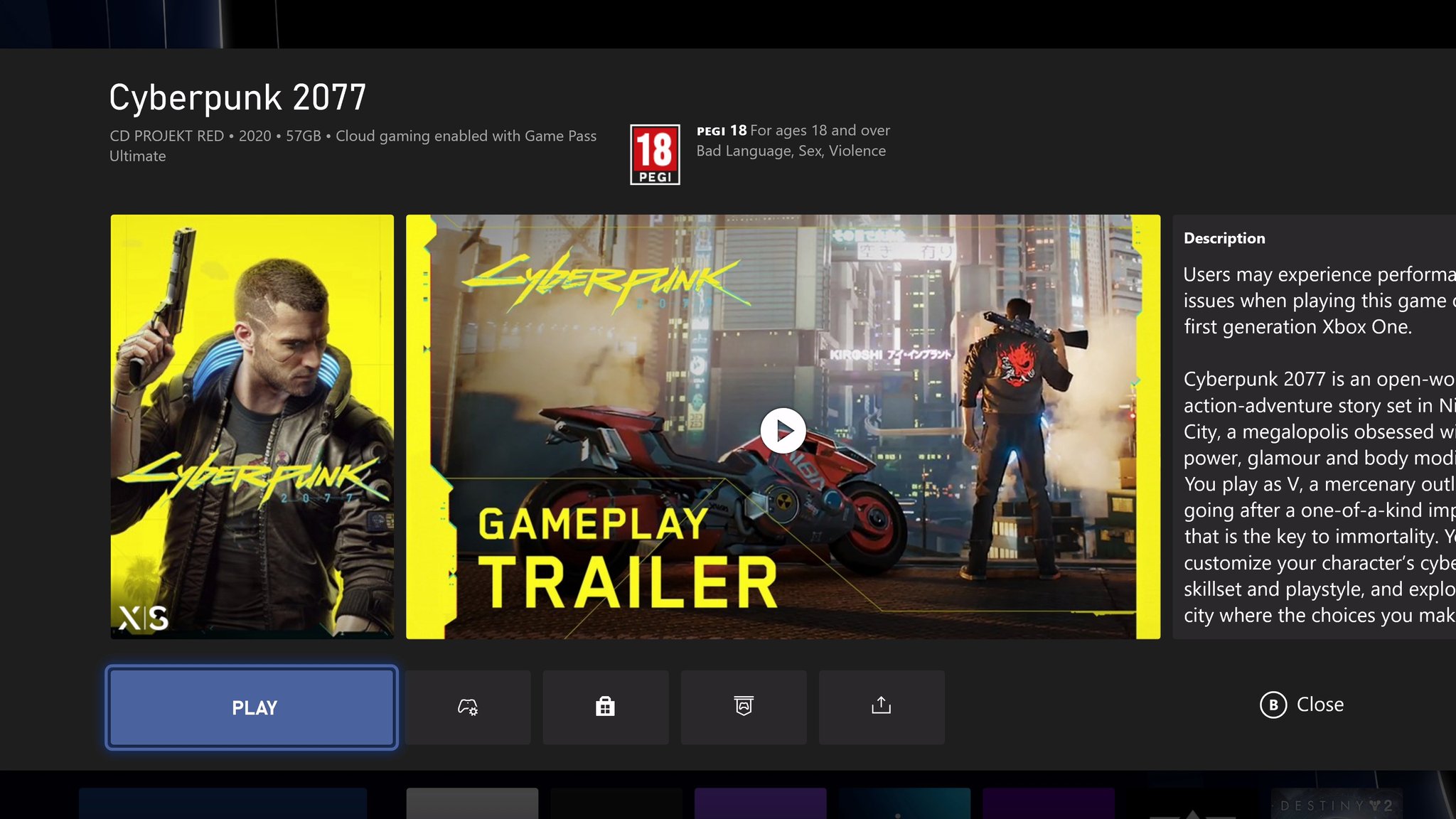 Xbox game pass cyberpunk 2077 online