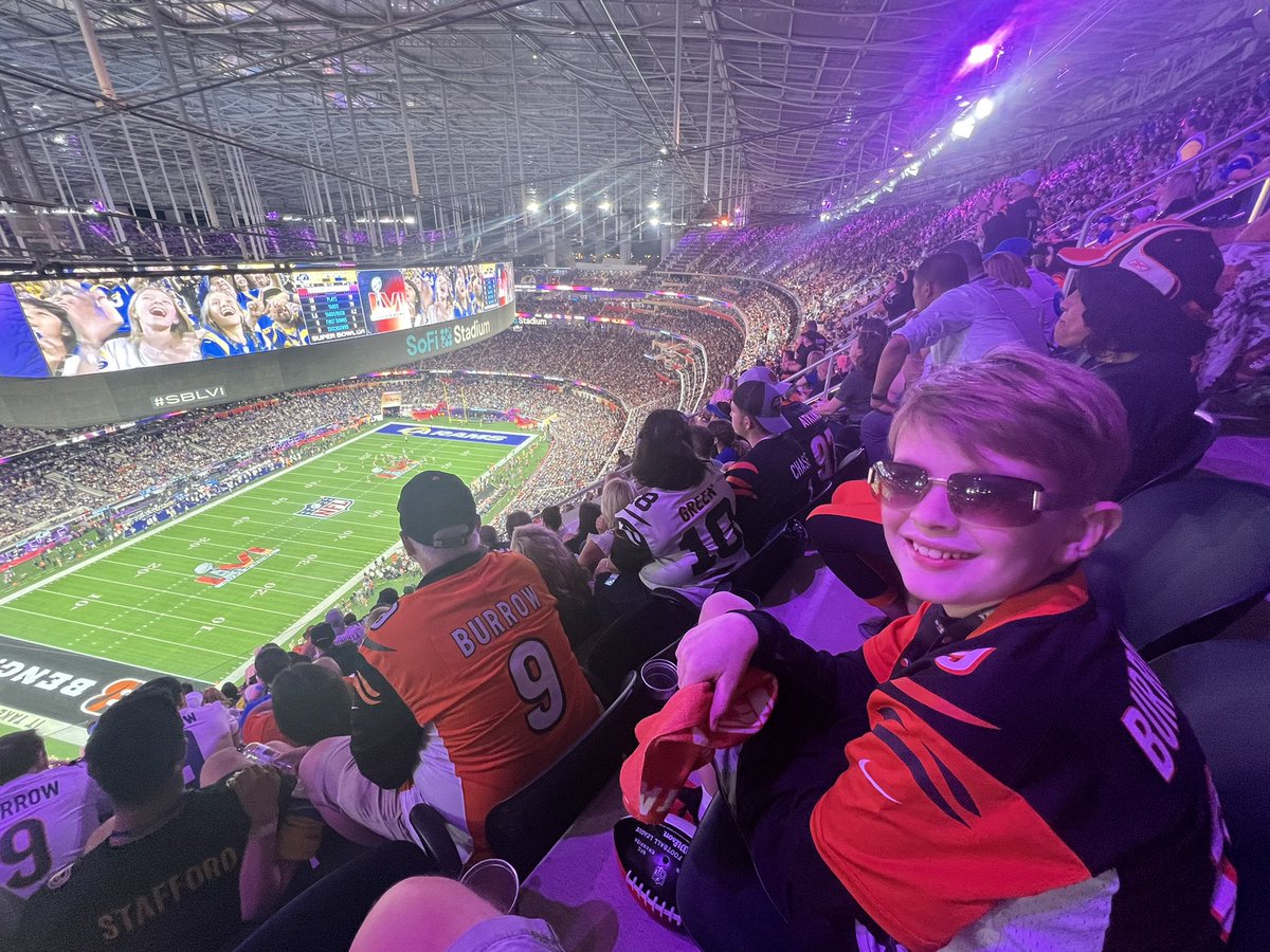 The outcome of the game stunk, but we had a great 12th birthday weekend at #SBLVI! Now back to reality…

<a href="/Bengals/">Cincinnati Bengals</a> #WhoDey