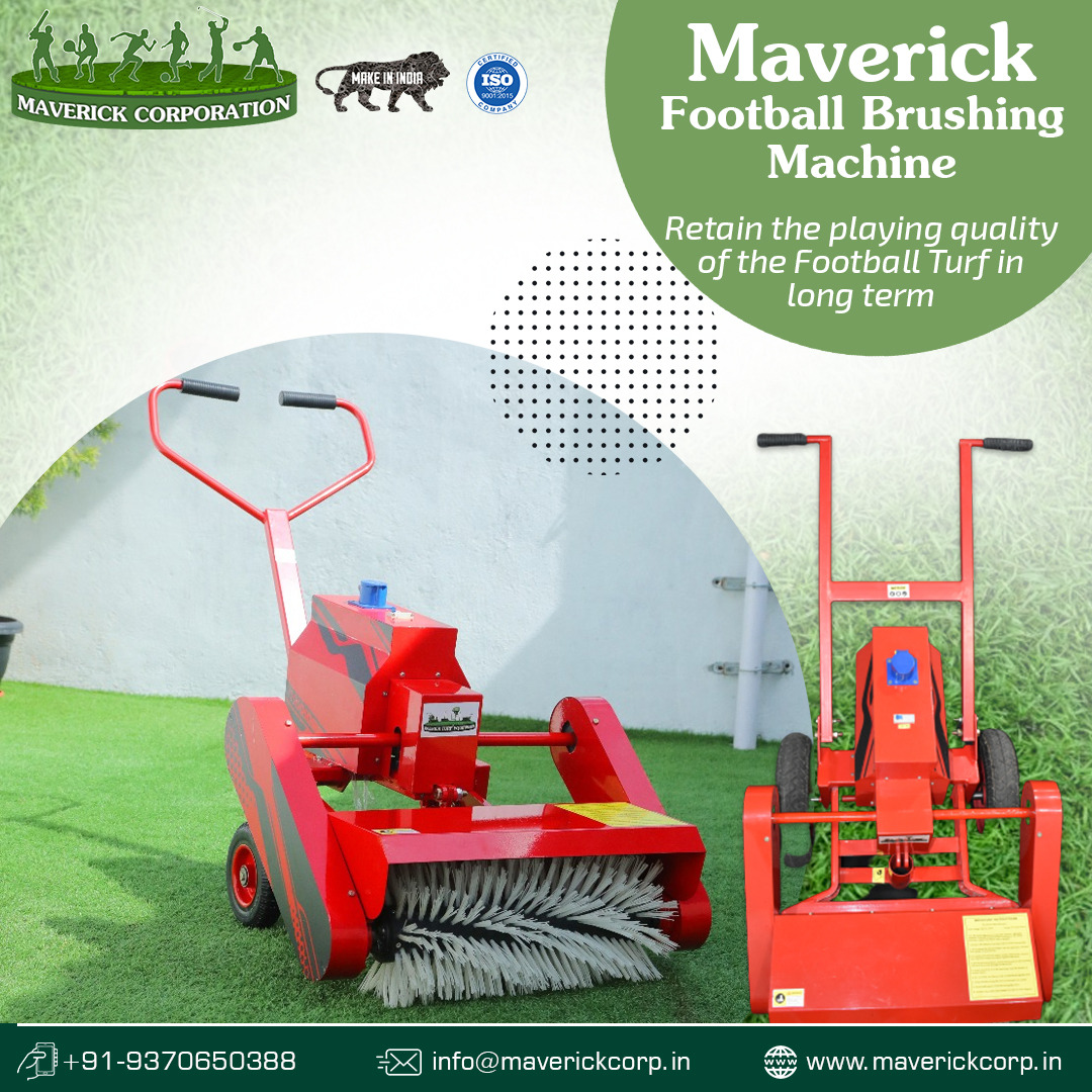 Improper maintenance of artificial turf leads to loss of playing quality. Ensure optimum performance of the turf for the longest period with Maverick's Brushing Machine for Football. 

To book your orders kindly contact us on +919370650388

#brushingmachine #football https://t.co/WFFA9s9efp