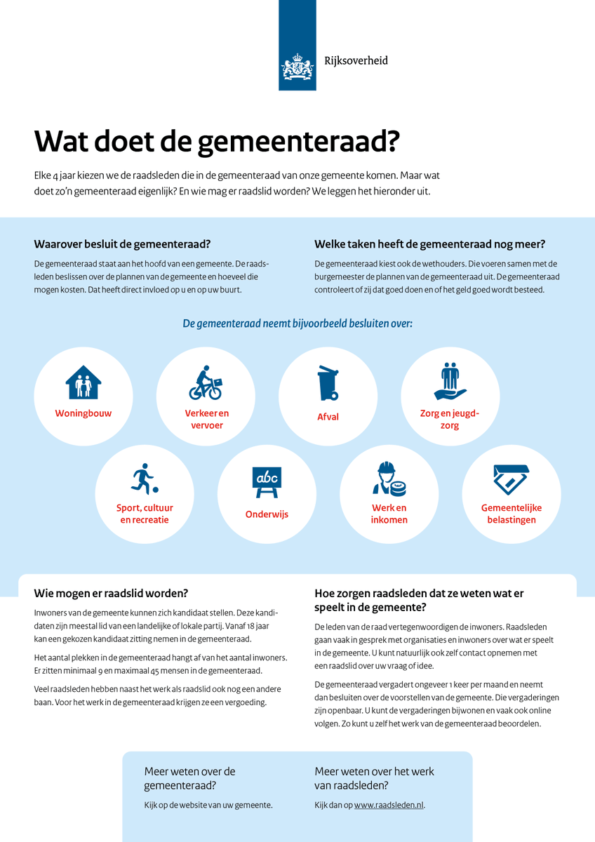 Stemmen voor de gemeenteraad, is stemmen voor wat jij belangrijk vindt voor jouw stad of dorp. 🏡

Of het nu gaat om woningen, recreatie, afval, verkeer &amp; vervoer of sportplekken: het besluit van de raad merk je op straat!

Dus stem mee op 16 maart want #ElkeStemTelt 🗳️ #GR2022