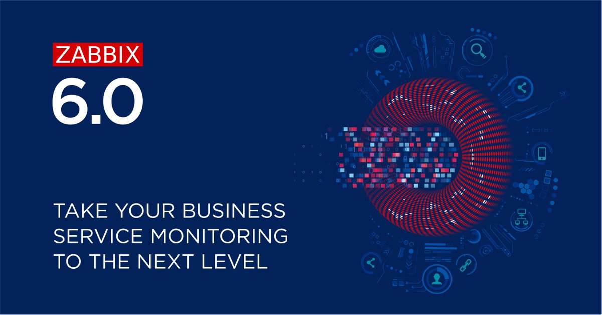 zabbix's tweet photo. The Zabbix team is proud to announce the release of #Zabbix 6.0 LTS. This version adds new features such as Business Service #Monitoring, #Kubernetes monitoring, #Geomaps, Zabbix Server #HighAvailability, and more!
Explore what's new in Zabbix 6.0 LTS: https://t.co/jUbBQhpMEy https://t.co/WlV95C5qkt