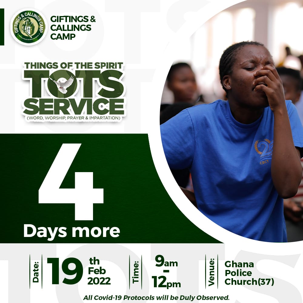 gccamponline's tweet photo. Anticipate!🔥🔥🔥

It's only 4️⃣ Days more!!!
Do not forget to invite all your loved ones.
Come lets share in the Things of the Spirit🤗
See you there!

#tots2022
#consecration
#February
#gccamp
#gccamp2022 https://t.co/cYPSt1jhkw