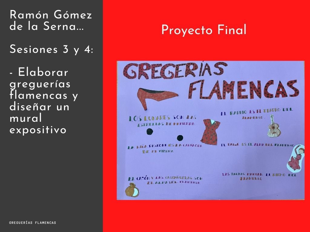 PatrimonioAMach's tweet photo. Hoy queremos mostraros alguna actividad de la que hicimos para celebrar el día del flamenco. #gregueriasflamencas una propuesta donde enseñar las #greguerias de @gomezdelaserna a ritmo de #flamenco 
@Patrimonio_And @mertxe_manso #lenguayliteratura #musica https://t.co/meCS35a1GH