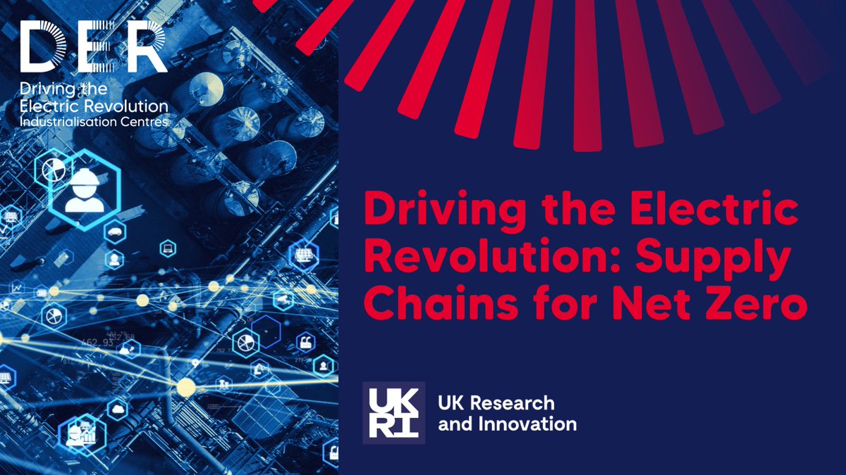 DER-IC has supported its partners in successfully winning 9 bids in the latest #DrivingTheElectricRevolution funding call from @UKRI_News : Supply Chains for Net Zero. Find out more about DER-IC's successful projects in #PEMD : der-ic.org.uk/post/der-ic-su… #NetZero #SupplyChains